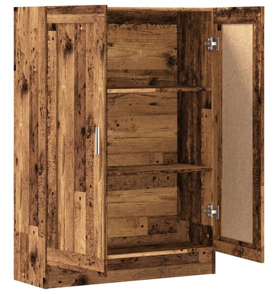 Antik Fa Könyvszekrény - 82,5x30,5x115 cm