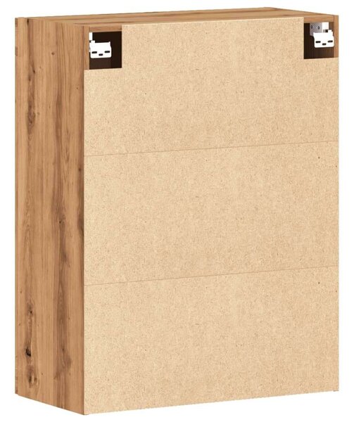 VidaXL kézműves tölgy színű szerelt fa fali szekrény 69,5 x 34 x 90 cm