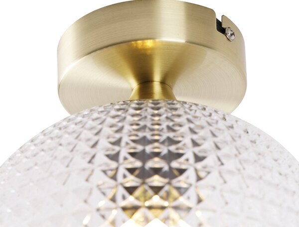 Art Deco mennyezeti lámpa rézzel - Sphere