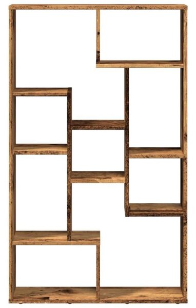 VidaXL Fa Könyvespolc - 9 Rekesz - 72x20x120 cm