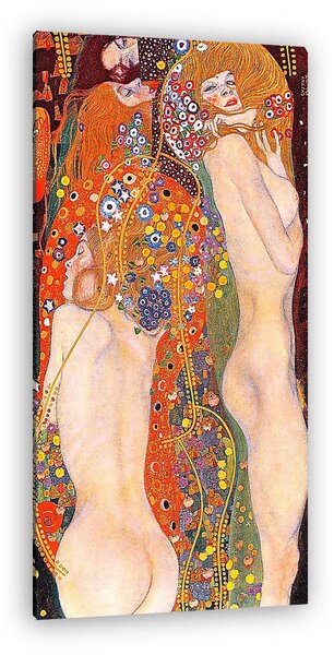 Gustav Klimt: Vízikígyók II. (1906-1907) - színverzió 1 (álló) (vászonkép)