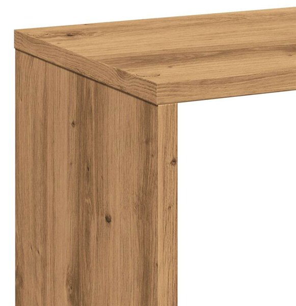 VidaXL kézműves tölgy szerelt fa elválasztó könyvespolc 67x25x161,5 cm