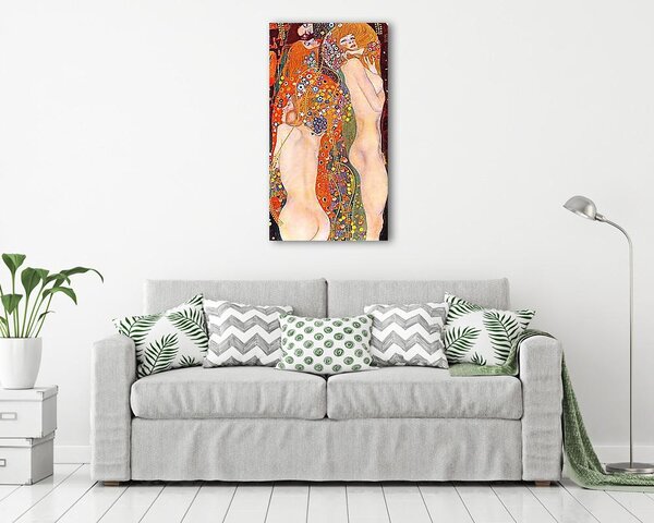 Gustav Klimt: Vízikígyók II. (1906-1907) - színverzió 1 (álló) (vászonkép)