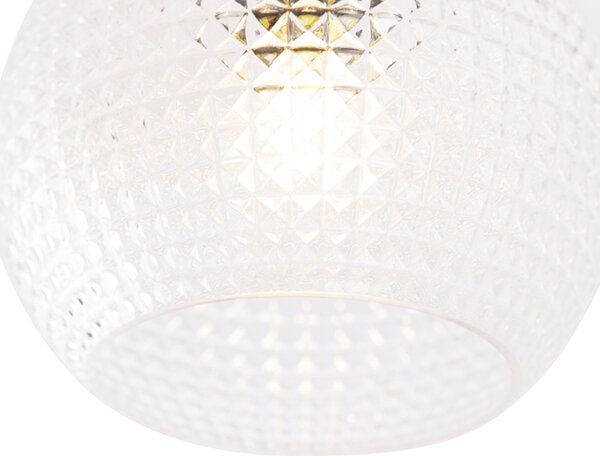 Art Deco mennyezeti lámpa rézzel - Sphere