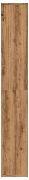 VidaXL kézműves tölgy szerelt fa elválasztó könyvespolc 67x25x161,5 cm