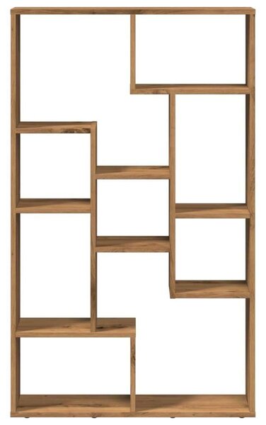 VidaXL Geometrikus Fa Könyvespolc - 72x20x120 cm