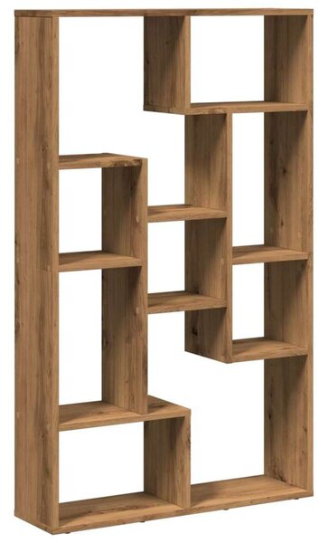 VidaXL Geometrikus Fa Könyvespolc - 72x20x120 cm