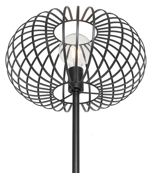 Design állólámpa fekete - Johanna