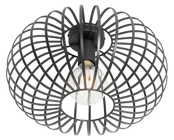 Design mennyezeti lámpa fekete 39 cm - Johanna