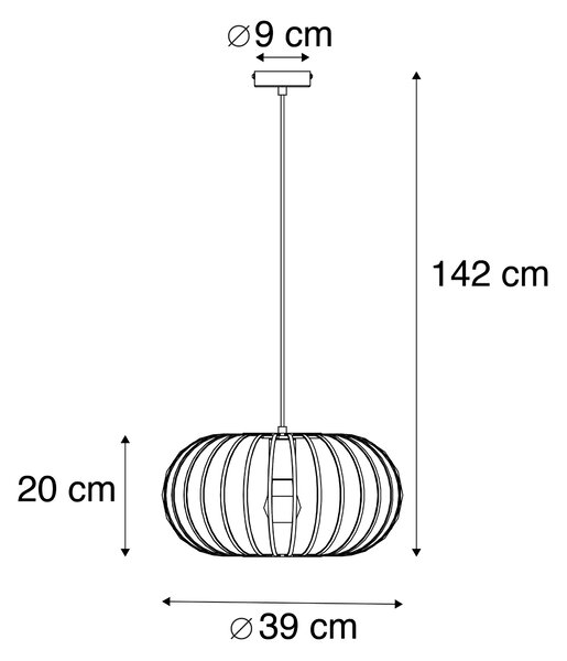Design függőlámpa sárgaréz - Johanna