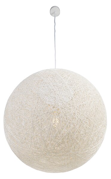 Rusztikus lógólámpa fehér 60 cm - Corda