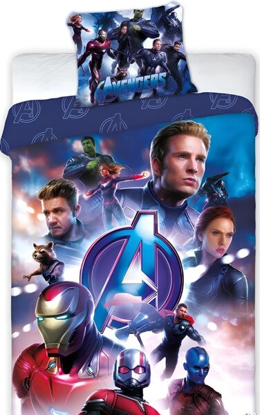 Avangers Endgame Marvel 2 részes pamut-vászon gyerek ágyneműhuzat