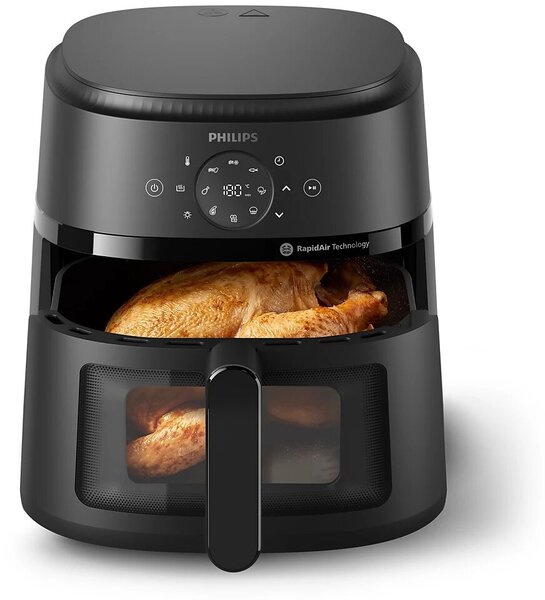 Philips NA230/00 forrólevegős sütő, 6,2L, fekete