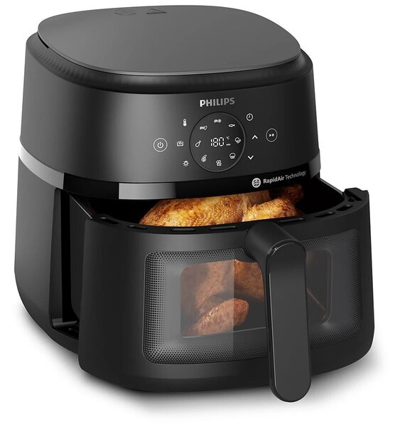 Philips NA230/00 forrólevegős sütő, 6,2L, fekete