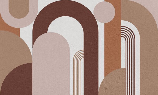 Fotótapéta Absztrakt formák földszínekben, Designer fali fotótapéta, Népszerű fotótapéta, u73102 - Tapeko.hu