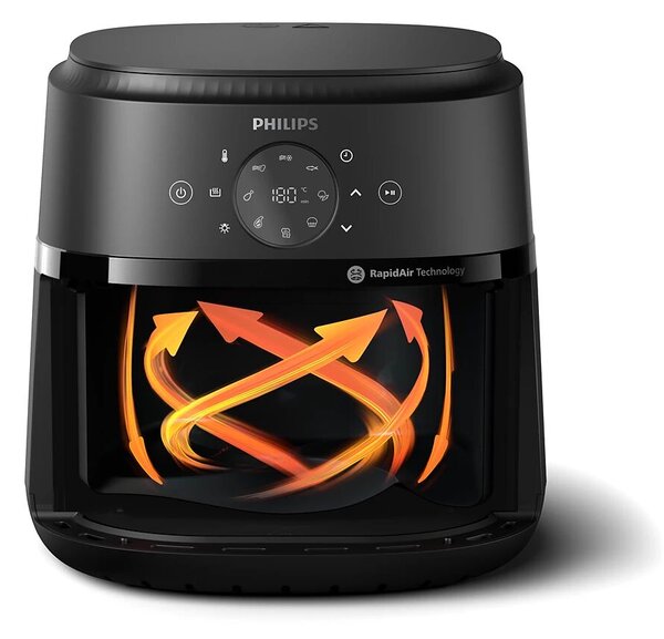 Philips NA230/00 forrólevegős sütő, 6,2L, fekete