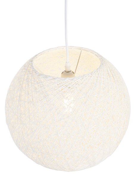 Rusztikus lógólámpa fehér 35 cm - Corda