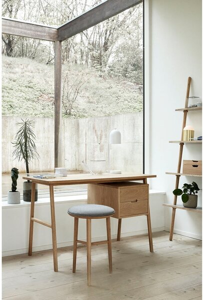 Íróasztal tölgyfa dekorral 57x120 cm Architect – Hübsch