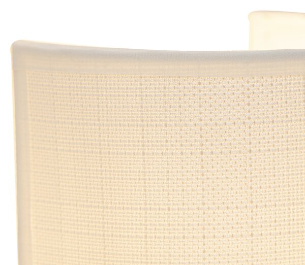 Modern fali lámpa fehér - Simple Drum Jute