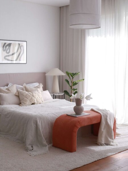 Nu bench - coral