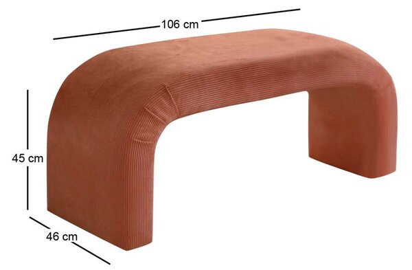 Nu bench - coral