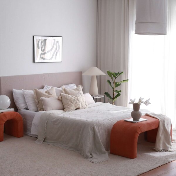 Nu bench - coral