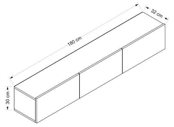 Hanah Home TV Unit White Rigel - White