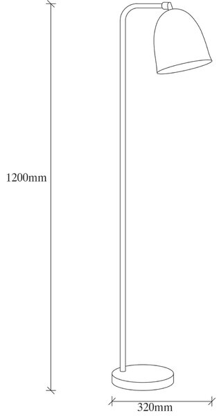 Opviq Floor Lamp Black Tattoo - 4090