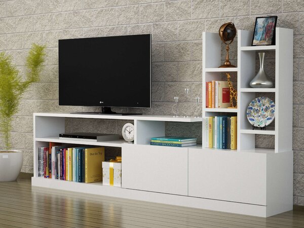 Hanah Home TV Unit White Dolunay - White