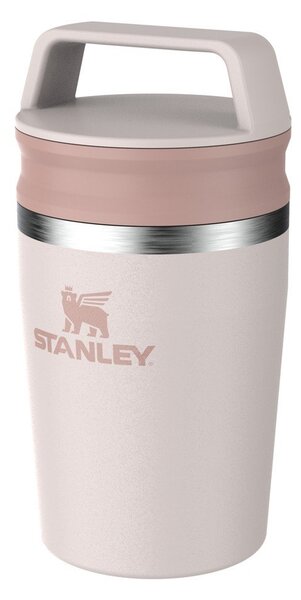 Világos rózsaszín rozsdamentes acél termobögre 230 ml Café-To-Go Travel Mug Rose Quartz – Stanley