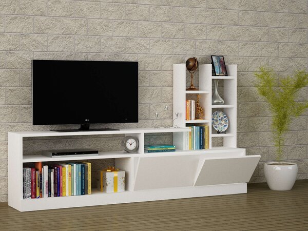 Hanah Home TV Unit White Dolunay - White