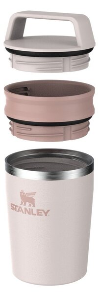 Világos rózsaszín rozsdamentes acél termobögre 230 ml Café-To-Go Travel Mug Rose Quartz – Stanley