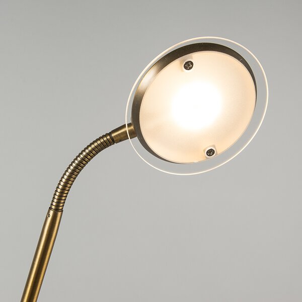 Modern állólámpa bronz LED-del - Eva