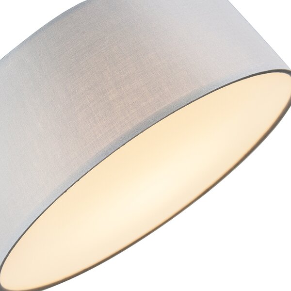Mennyezeti lámpa szürke 40 cm LED-del - Drum LED