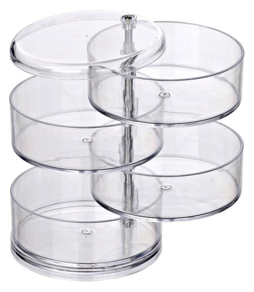 Transparent kozmetikai rendszerező, 4 rekesszel - Wenko