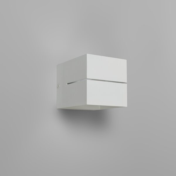 Modern fali lámpa fehér 9,7 cm - Transfer Groove