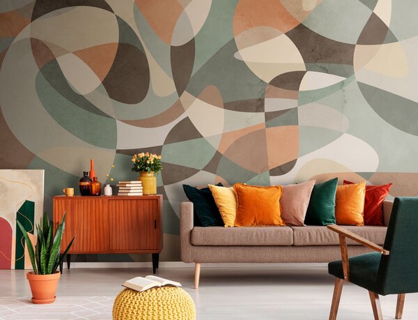 Fotótapéta Színes minta egy felületen, Designer fali fotótapéta, Népszerű fotótapéta, u73971 - Tapeko.hu