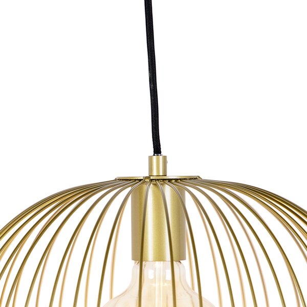 Design lógólámpa arany - Wire Knock