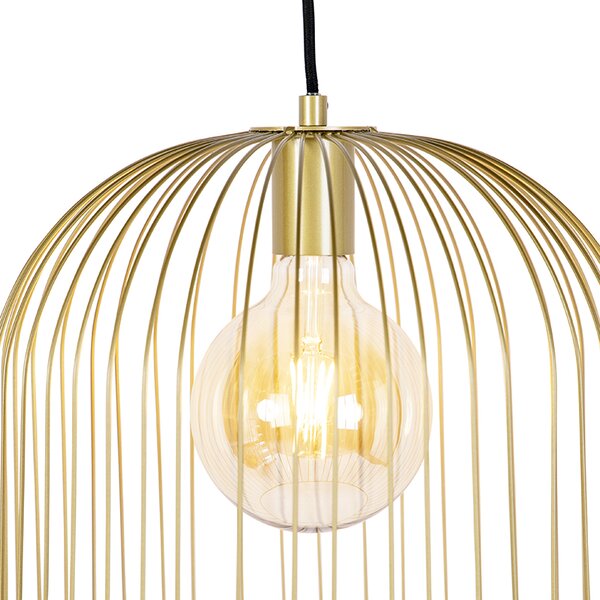 Design lógólámpa arany - Wire Knock