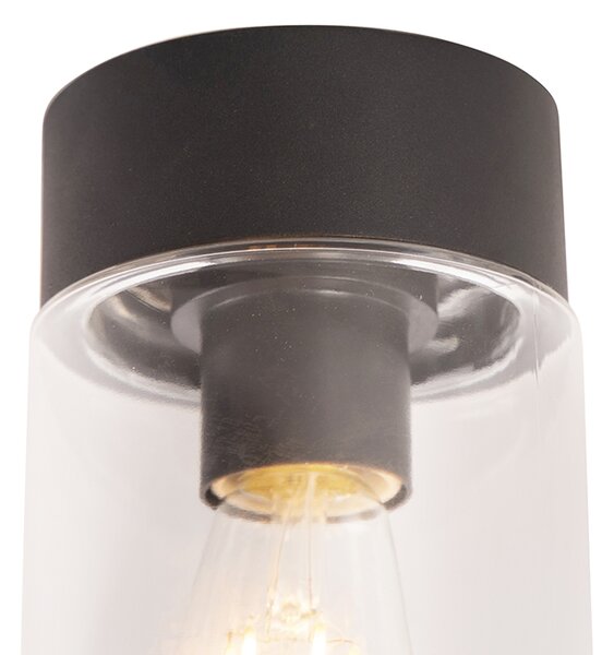 Modern mennyezeti lámpa fekete 22,6 cm IP44 - Jarra