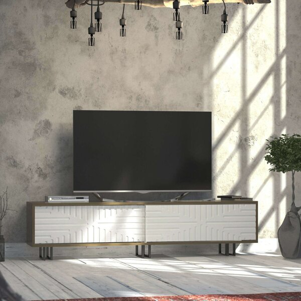 Hanah Home TV Stand Oak White Askal - Ud, White
