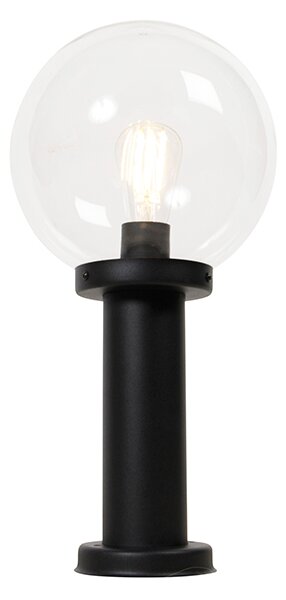 Kültéri állólámpa fekete műanyag gömbbel 50 cm IP44 - Sfera