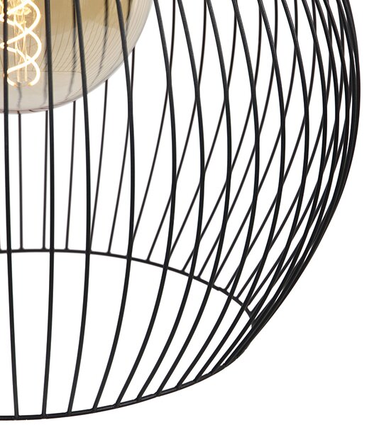 Design kerek függőlámpa fekete 50 cm - Dos