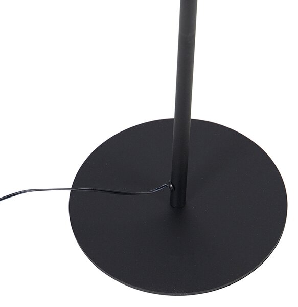 Design állólámpa fekete, LED-del és érintőképernyős dimmerrel - Palka