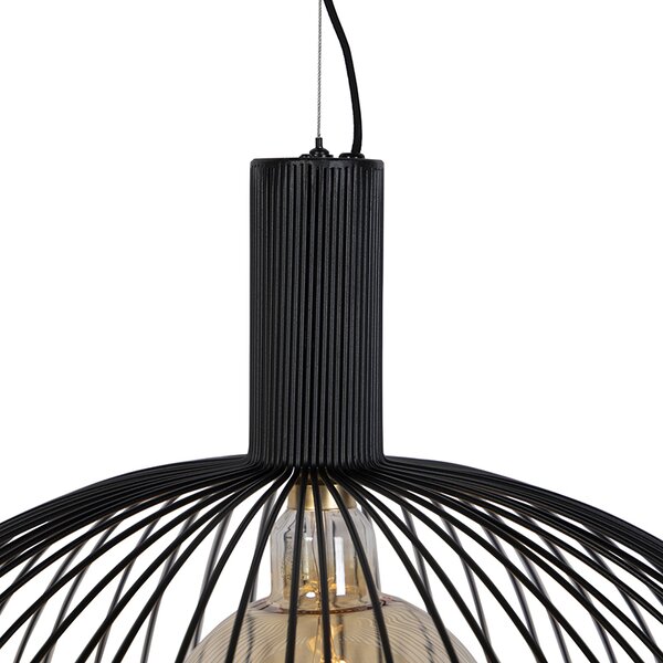 Design lógólámpa kerek fekete 70 cm - Dos