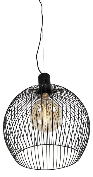 Design kerek függőlámpa fekete 50 cm - Dos