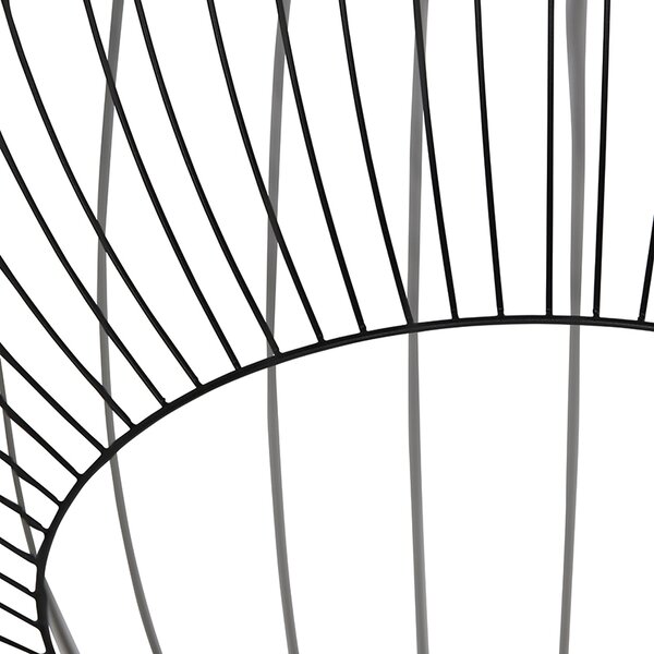 Design lógólámpa kerek fekete 70 cm - Dos