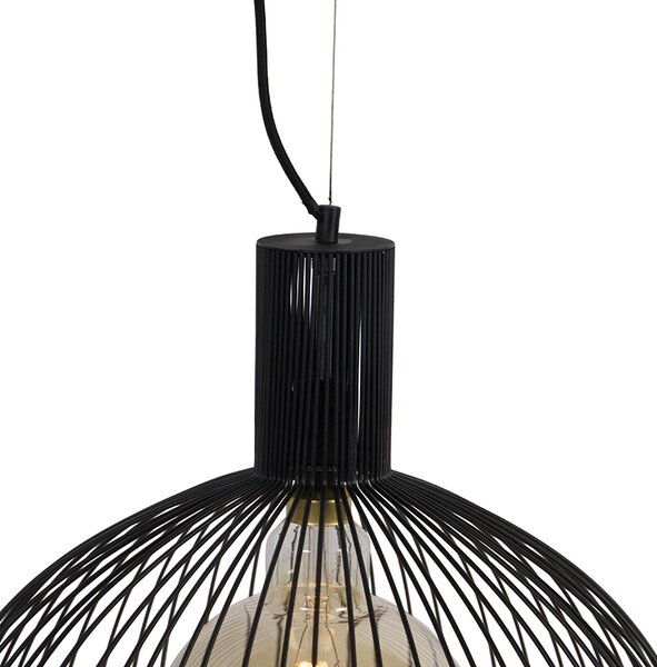 Design kerek függőlámpa fekete 50 cm - Dos