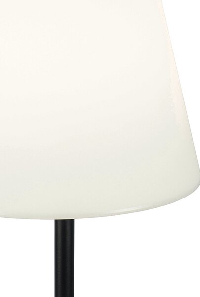 Kültéri állólámpa fekete fehér árnyékolóval 35 cm IP65 - Virginia