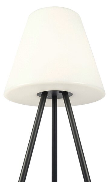Modern kültéri állólámpa fekete IP44 LED-del, napelemes - Virginia